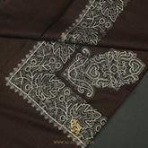 PREMIUM BROWN AUTHENTIC OMANI MASSAR SCARF OM148
