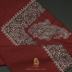 PREMIUM RED AUTHENTIC OMANI MASSAR SCARF OM150