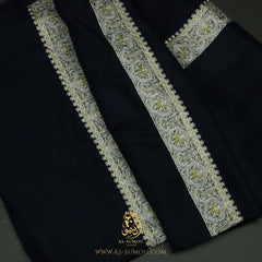 PREMIUM NAVY AUTHENTIC YEMENI SHEMAGH SCARF SE269