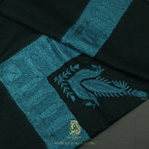 Premium Dark Green Elegant Qatari Shemagh Scarf QR62