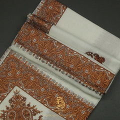 PREMIUM WHITE AUTHENTIC YEMENI SHEMAGH SCARF WH206