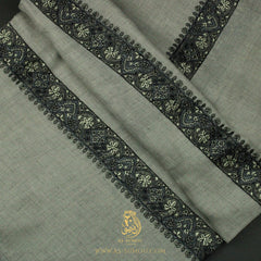 Premium Grey Authentic Yemeni Shemagh Scarf SE294