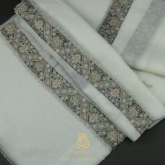 PREMIUM WHITE AUTHENTIC YEMENI SHEMAGH SCARF WH211