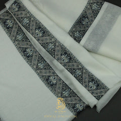 PREMIUM WHITE AUTHENTIC YEMENI SHEMAGH SCARF WH212