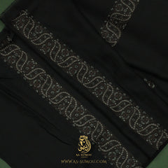 PREMIUM BLACK AUTHENTIC YEMENI SHEMAGH SCARF BL125