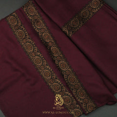 PREMIUM MAROON AUTHENTIC YEMENI SHEMAGH SCARF SE163