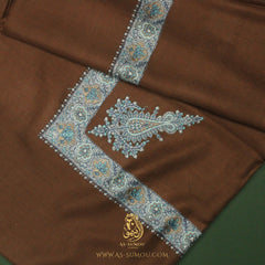 PREMIUM BROWN AUTHENTIC YEMENI SHEMAGH SCARF SE172