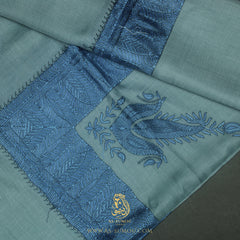 Premium Aqua Cyan Elegant Qatari Shemagh Scarf QR66