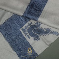 Premium Grey Elegant Qatari Shemagh Scarf QR67