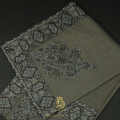 PREMIUM GREY AUTHENTIC YEMENI SHEMAGH SCARF SE159