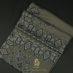 PREMIUM GREY AUTHENTIC YEMENI SHEMAGH SCARF SE159