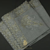 PREMIUM GREY AUTHENTIC YEMENI SHEMAGH SCARF SE166