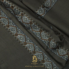 PREMIUM GREY AUTHENTIC YEMENI SHEMAGH SCARF SE157