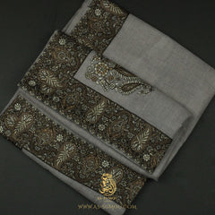 PREMIUM GREY AUTHENTIC YEMENI SHEMAGH SCARF SE169