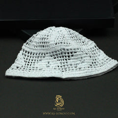 PREMIUM WHITE HANDMADE KHALEEJI KUFI AR30