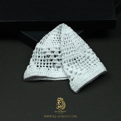 PREMIUM WHITE HANDMADE KHALEEJI KUFI AR29