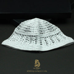 PREMIUM WHITE HANDMADE KHALEEJI KUFI AR26