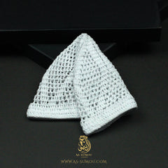 PREMIUM WHITE HANDMADE KHALEEJI KUFI AR28