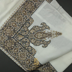 PREMIUM WHITE AUTHENTIC OMANI MASSAR SCARF OM90