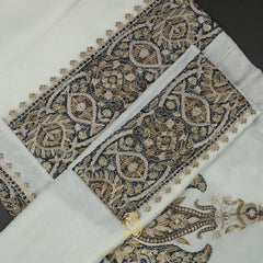 PREMIUM WHITE AUTHENTIC OMANI MASSAR SCARF OM90