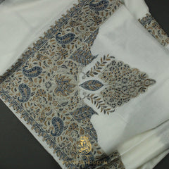 PREMIUM WHITE AUTHENTIC OMANI MASSAR SCARF OM89