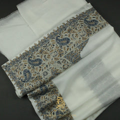 PREMIUM WHITE AUTHENTIC OMANI MASSAR SCARF OM89