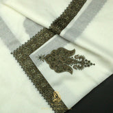 PREMIUM WHITE AUTHENTIC YEMENI SHEMAGH SCARF WH155