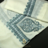 PREMIUM WHITE AUTHENTIC YEMENI SHEMAGH SCARF WH156