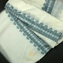 PREMIUM WHITE AUTHENTIC YEMENI SHEMAGH SCARF WH156