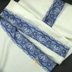 PREMIUM WHITE AUTHENTIC YEMENI SHEMAGH SCARF WH157