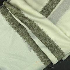 PREMIUM WHITE AUTHENTIC YEMENI SHEMAGH SCARF WH142