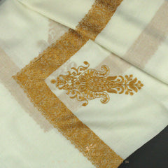 PREMIUM WHITE AUTHENTIC YEMENI SHEMAGH SCARF WH143