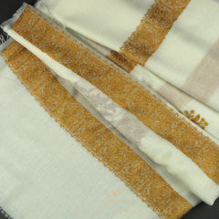 PREMIUM WHITE AUTHENTIC YEMENI SHEMAGH SCARF WH143