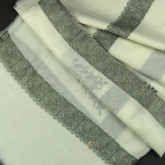 PREMIUM WHITE AUTHENTIC YEMENI SHEMAGH SCARF WH145