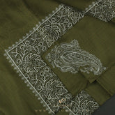 PREMIUM OLIVE AUTHENTIC YEMENI SHEMAGH SCARF SE128