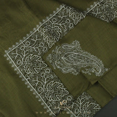 PREMIUM OLIVE AUTHENTIC YEMENI SHEMAGH SCARF SE128