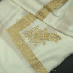 PREMIUM WHITE AUTHENTIC YEMENI SHEMAGH SCARF WH130