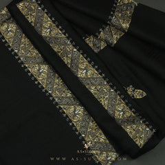 PREMIUM BLACK AUTHENTIC YEMENI SHEMAGH SCARF BL88