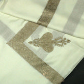 PREMIUM WHITE AUTHENTIC YEMENI SHEMAGH SCARF WH132