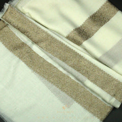 PREMIUM WHITE AUTHENTIC YEMENI SHEMAGH SCARF WH132