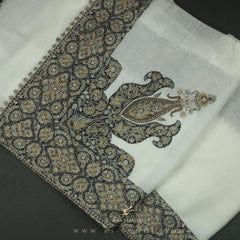 PREMIUM WHITE AUTHENTIC OMANI MASSAR SCARF OM76
