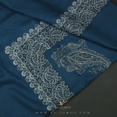PREMIUM BLUE AUTHENTIC YEMENI SHEMAGH SCARF SE111