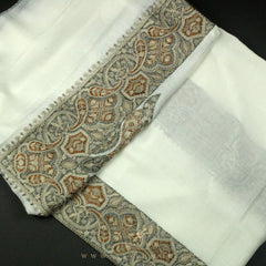 PREMIUM WHITE AUTHENTIC OMANI MASSAR SCARF OM79