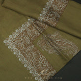 PREMIUM OLIVE AUTHENTIC YEMENI SHEMAGH SCARF SE1113