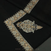PREMIUM BLACK AUTHENTIC YEMENI SHEMAGH SCARF BL86