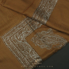 PREMIUM BROWN AUTHENTIC YEMENI SHEMAGH SCARF SE110