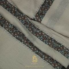 PREMIUM TAUPE AUTHENTIC YEMENI SHEMAGH SCARF SE140