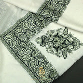 PREMIUM WHITE AUTHENTIC YEMENI SHEMAGH SCARF WH147