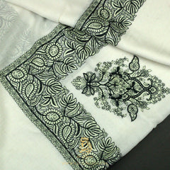 PREMIUM WHITE AUTHENTIC YEMENI SHEMAGH SCARF WH147