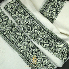 PREMIUM WHITE AUTHENTIC YEMENI SHEMAGH SCARF WH147